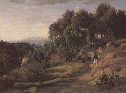 Jean Baptiste Camille  Corot Vue pres de Volterra (mk11) Germany oil painting artist
